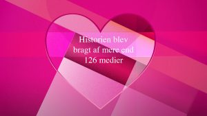 hjerte på lyserød baggrund for Anthon Berg